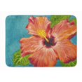 thumbnail image 1 of Carolines Treasures TMTR0316RUG Coral Hibiscus by Malenda Trick Machine Washable Memory Foam Mat, 1 of 4