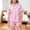 12Hot Pink17, variant on CAIVO Children Girls Summer Lapel Short Sleeve Button Down Shirt Tops With Shorts Two Piece Outfit Sets Stripe Printed Comfy Nightwear Comfort Clothing Sets