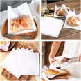 thumbnail image 3 of 100Pcs Heat-Sealable Bakery Bags with Window for Cookies Packaging, Happon 7.5 x 7.1 Inches Kraft Paper Donut Bags, Grease-Resistant Sandwich Bags Treat bags for Packaging Baked Goods Cookie Bread, 3 of 7