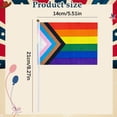 thumbnail image 3 of Rainbow Stick Flag,&nbsp;Hand-Held Flag On Stick,Handheld Pride Flags,Banners for Parades Festivals Party Decorations And Outdoor Events Desk Decor Pride Rainbow Flags Hand Waving Festival Flag, 3 of 7