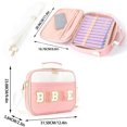 thumbnail image 4 of ibiyuan Crossbody Sling Bags For Women Large Capacity Embroidered Shoulder Storage Tote Bag for Women, Portable Elegant Durable Daily Organizer Handbag Gifts For Teen Girls, 4 of 9