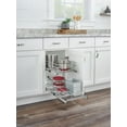 thumbnail image 2 of Rev-A-Shelf Pullout 2-Tier Basket Organizer for Kitchen or Vanity Cabinets, 12 x 18 In, 5WB2-1218CR-1, 2 of 12