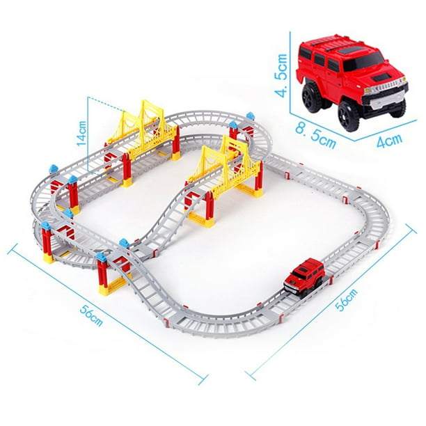 Ensemble De Jeu De Piste De Course, Jouet De Voiture Sur Rail De