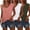 Green, variant on 3 Pack Women's Cap Sleeve U Neck T-Shirts, Loose Fit Casual Summer Beach Vacation Tops