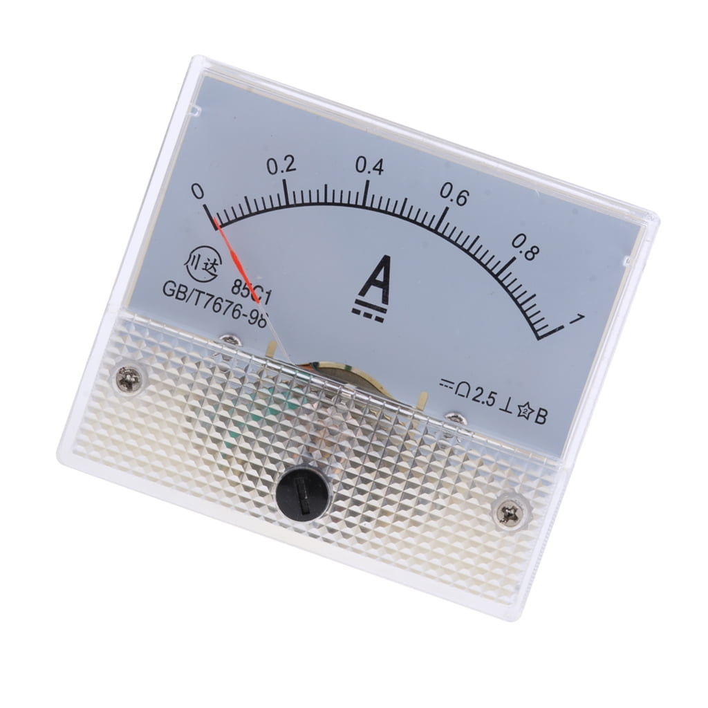 1A 85C1 DC 0-1A Analog Amp Meter Ammeter Current Panel Directly Connect 64mm 