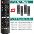 thumbnail image 4 of (Pack of 2) Universal Remote for LG Smart TV, Compatible with All LG TV Remote Control LCD LED OLED UHD HDTV 3D 4K Smart TV Models, Replacement Remote for Smart TV with Netflix Amazon Shortcuts Key, 4 of 15
