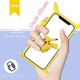 thumbnail image 3 of Funda de silicona Bubble Pikacha para iPhone 12 Pro Max, diseño de dibujos animados, divertida, linda, única, anime, estética, protectora, divertida y genial, para niños., 3 of 5