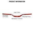 thumbnail image 3 of WAKE WAKE MTB U-Shaped Handlebar 55mm Rise, 780mm Wide Alloy Riser Bar, 31.8mm Clamp, Ergonomic Design for Comfortable Riding, Multiple Color Options (Blue), 3 of 6