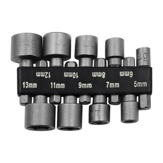 Bestgle 12-Piece Impact Socket Adapter Set – 1/4, 3/8, 1/2 Inch Drive, CR-V Steel, Ball-Bearing Lock, For Drills & Ratchets