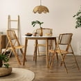thumbnail image 6 of PetFurnishn Bamboo Folding Chair, Foldable Dining Wood Chairs Comfortable Seat for Outdoor & Indoor, Patio, Porch, Wedding, Party, Event-1, 6 of 10