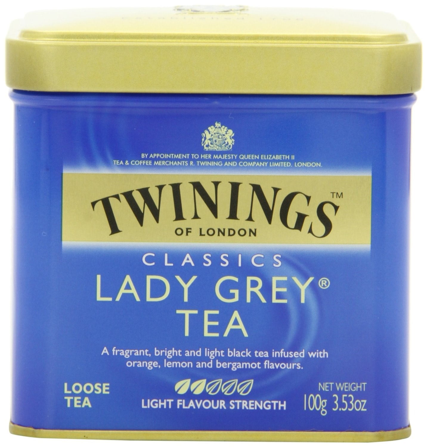 Twinings Lady Grey Black Loose Leaf Tea, 3.5 Oz