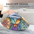 thumbnail image 5 of Coolnut Colorful Oriental Textile Tile Satin Pillowcase for Hair and Skin Silk Pillowcase, Queen Size(20x30 inches) - Slip Satin Pillow Covers with Envelope Closure（751） Home Decor Gifts, 5 of 7