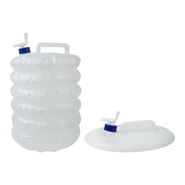 Fiudx Bolsa de Agua Plegable para Exteriores, Cubo Telescópico Portátil Compacto, Diseño Compacto, Fácil de Transportar, Versátil para Acampar, Senderismo y Fiestas En La Playa. Disponible En Tamaños