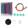 thumbnail image 2 of Circular Knitting Needles Set, Yarn Needles Glossy Finish Multiple Sizes Knitting Tool Set With Storage Case For Crochet Lovers, 2 of 8