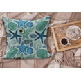 thumbnail image 2 of Starfish Fluffy Throw Pillow Cushion Cover, Aquarium Inspired Composition Tropical Seashells and Scallops Cockles and Clams, Decorative Square Accent Pillow Case, 24" x 24", Multicolor, by Ambesonne, 2 of 5