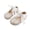 Gold-02, variant on Owordtank Girls French Lace Mary Jane Shoes – Elegant Low-Cut Half Slippers Ballerina Flats Shoes Toddler