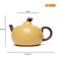 thumbnail image 2 of Chinese Filter Beauty Kettle Zisha Section Mud Tea Set Yixing Purple Clay Handmade Tea Pot 130ml, 2 of 12
