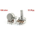 thumbnail image 2 of 11pcs 10K ohm Split Knurled Shaft Single Linear Rotary Potentiometer, 2 of 2