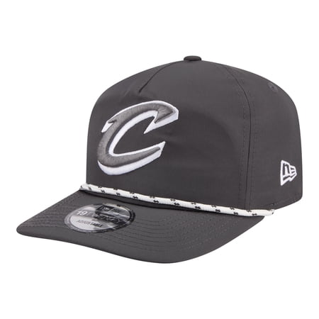 Men's New Era Graphite Cleveland Cavaliers Tonal Rope 19TWENTY Adjustable Hat