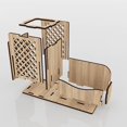 thumbnail image 4 of Oferta por tiempo limitado!Caja de madera para tarjetas de visita, caja de almacenamiento de exhibición de escritorio creativa de alta capacidad, 4 of 4