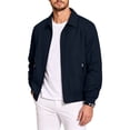 thumbnail image 6 of XUNKUSGA Men's Lightweight Jackets Classic Solid Color Collared Zip Up Jackets for Men Casual Long Sleeve Ribbed Cuff windbreaker jacket Golf Windproof Coat with Zipper Pockets Navy XL, 6 of 9