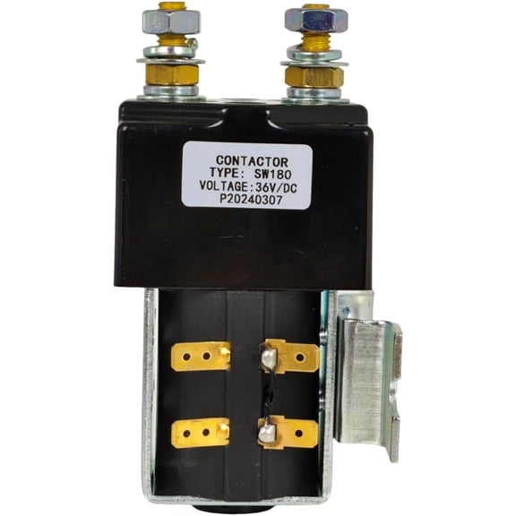 SW180 36V 200A Contactor Solenoid Compatible with Albright Relay w/Mounting Bracket Golf Cart Heavy Duty High Amp