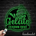 thumbnail image 2 of Handmadetneonsign Gelato Metal Wall Art Light, Ice Cream Cone Metal Sign Wall Decor, Gelato Metal Decor, 2 of 5
