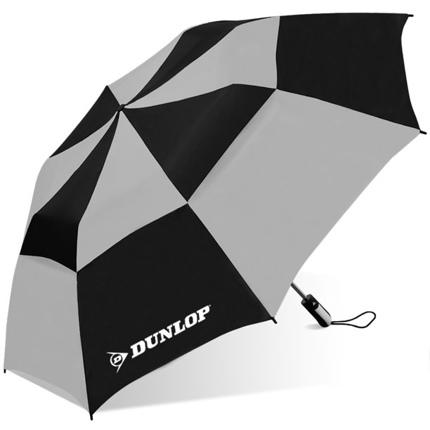 56 folding golf umbrella, with double canopy windproof frame design