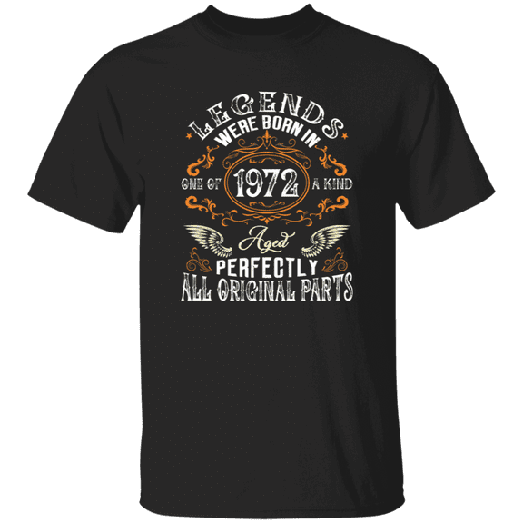 Vintage Legend Were Born In 1972 53 Years Old 53Rd Birthday Decorations Men Women T-Shirt