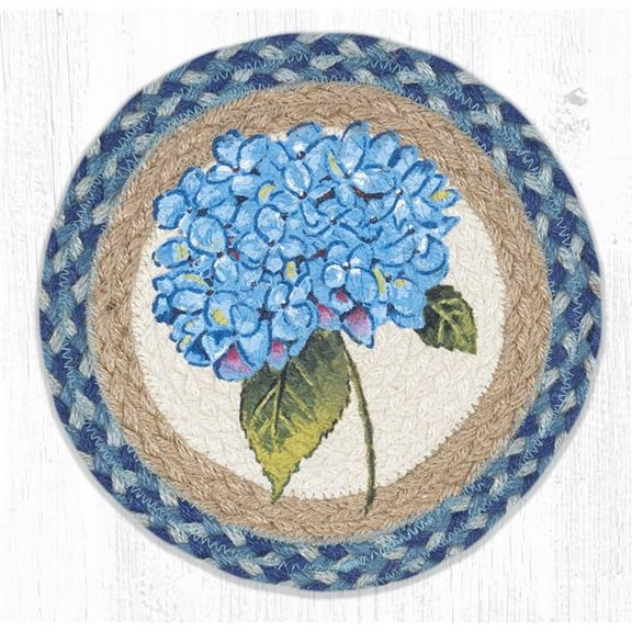 Capitol Importing 80-592BH 10 x 10 in. MSPR-592 Blue Hydrangea Printed Round Trivet