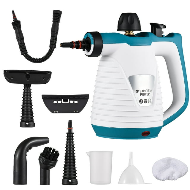 Handheld Steam Cleaner 1050W HighPressurized Steam Cleaning Tool with 9PCS Accessory Portable Multifunction Steamer for Kitchen Sofa Bathroom Car Window