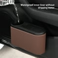 thumbnail image 6 of CxhicLuv Car Trash Can, Auto Interior Bin, Leather Leakproof Door-Mounted Storage, Vehicle Organizer Accessories, Garbage & Item Storage for Car Owners, Families, Commuters, Brown, 6 of 8