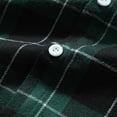 thumbnail image 7 of Samdudou Mens Long Sleeve Shirts Plaid Flannel Button Up Casual Autumn Outerwear Classic Windowpane Check Pattern Daily Streetwear, 7 of 7
