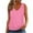 Pink, variant on Diufon Plus Size Tank Tops for Women Summer Casual Solid Color Blouses V Neck Sleeveless Tunics