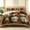 Green & Brown, variant on Davulos Patchwork Quilt Set Twin Size,2 Piece Dog Paw Pattern Bedspread,Lightweight Microfiber Bedding Set,Farmhouse Rustic Coverlet for All Season