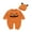 Orange, variant on Newborn Baby Girls Boys Halloween Outfits Long Sleeve Pumpkin Romper Knitted Sweater Bodysuit Jumpsuit with Hat