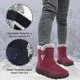 thumbnail image 2 of BERANMEY Women’s Waterproof Snow Boots Mid-Calf Fleece Lined Winter Boots for Women with Anti-Slip Sole Lightweight & Warm Outdoor Shoes, 2 of 7