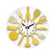 thumbnail image 5 of Reloj de pared acrílico silencioso con números arábigos, decorativo para el comedor. Oro, 5 of 9