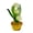 Yellow, variant on mdesiwst Mini Glass Lily of The Valley Flower with Pot Hand Blown Faux Crystal Flower Figurine for Mother's Day Birthday Table Centerpiece