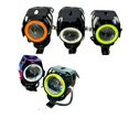 thumbnail image 2 of U 7 LED Motorcycle Angel Eyes Headlight DRL Spotlights Auxiliary Bright Lamp Accessories Car Work Fog Light 12V, 2 of 5