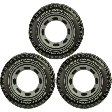 (3) Intex Giant Tire Tube Inflatable Water Swimming Pool Ring Float Raft Lounger