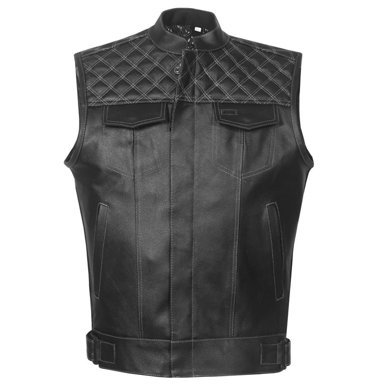 Cowhide vest hotsell black and white