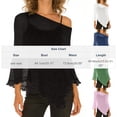 thumbnail image 4 of APEXFWDT Womens Off Shoulder Sheer Cover Ups Lightweight Mesh Shrug Summer Trendy Poncho Tops, 4 of 6