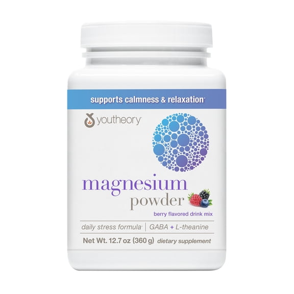 Youtheory Relax Magnesium Powder Berry 12.7 oz