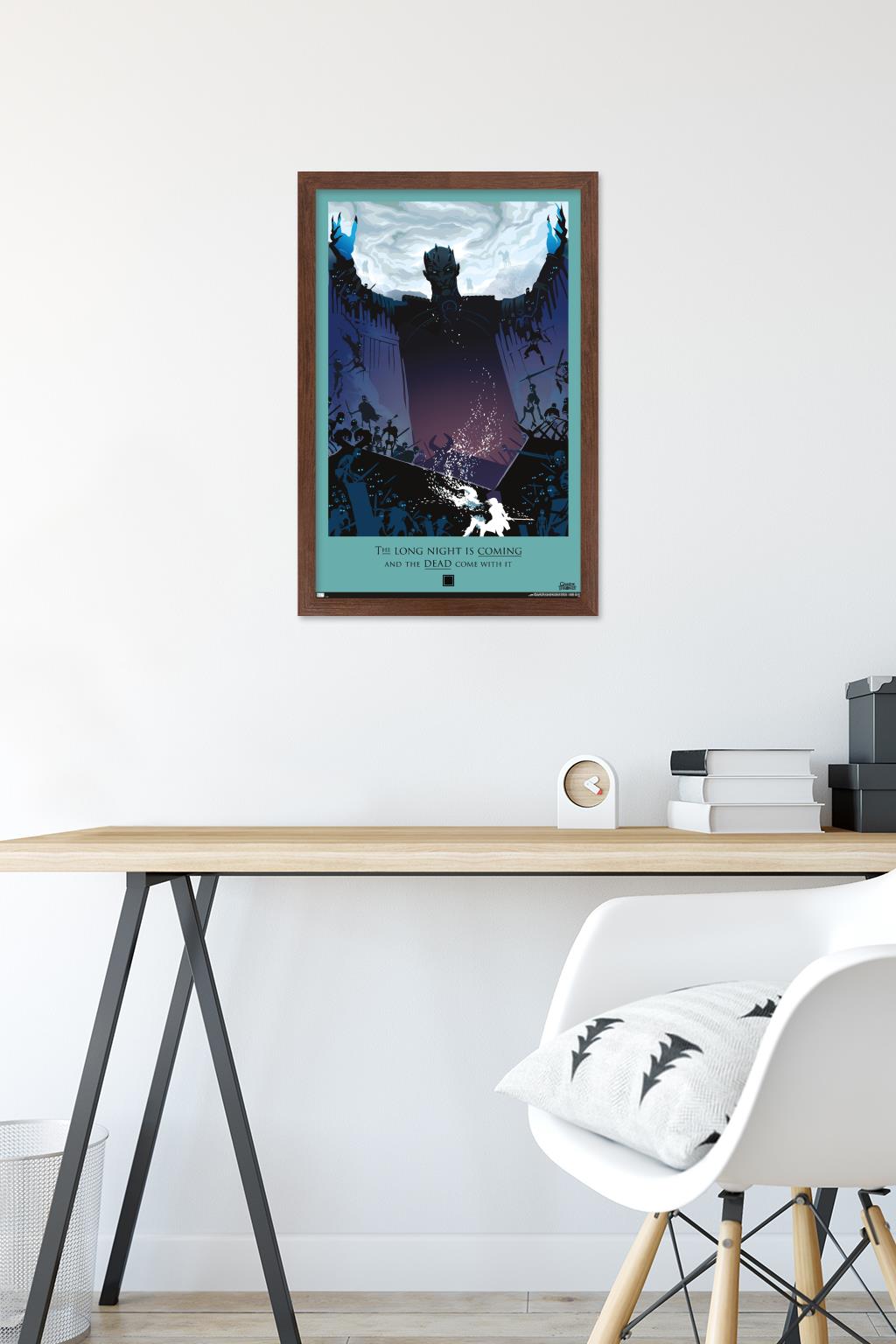 Game of Thrones - Long Night Wall Poster, 14.725" x 22.375", Framed