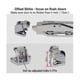 thumbnail image 4 of Cooler Door Latch Kit. Safety Freezer Door Latch Handle Set. With Adjustable Offset Strike And, 4 of 4