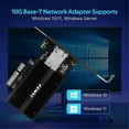 thumbnail image 5 of Carte Réseau 10Gbps PCIe Marvell AQC113C 10G RJ45 Ethernet PCI, 5 of 5