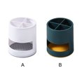 thumbnail image 4 of Billuyoard Soporte para cepillo de dientes, desmontable, lavable, 4 rejillas, cuchara de ventilación para inodoro, palillos, rebanador, soporte Almacenamiento y organización del hogar Blanco, 4 of 6
