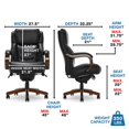 thumbnail image 4 of La-Z-Boy Delano Big & Tall Executive Office Chair Black Bonded Leather, 4 of 9