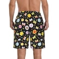 thumbnail image 3 of Kdxio Flower Butterfly Pattern Mens Casual Shorts - Drawstring Summer Beach Sports Shorts for Men, 3 of 9